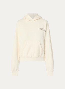 Fear of God Essentials Dames Hoodie met front- en backprint in de kleur Creme, maat: L