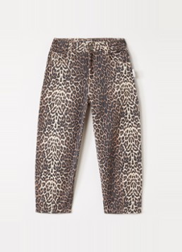 Petit Blush Meisjes Balloon fit jeans met lichte wassing in de kleur Bruin, maat: 6Y=116