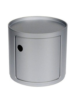 Kartell Componibili kast nachtkastje small (1 comp.) Ø42 cm Zilver - Deal