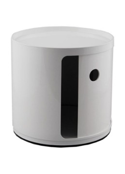 Kartell Componibili kast nachtkastje small (1 comp.) Ø42 cm Wit - Deal