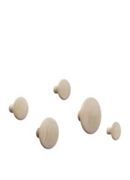 Muuto The Dots haak 5 stuks Zwart - Deal
