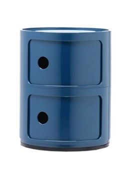 Kartell Componibili kast nachtkastje medium (2 comp.) Ø32 cm Blauw - Deal