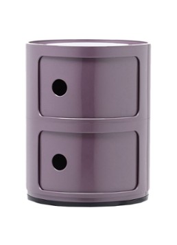Kartell Componibili kast nachtkastje medium (2 comp.) Ø32 cm Paars - Deal
