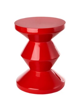 POLSPOTTEN Zig Zag bijzettafel Rood