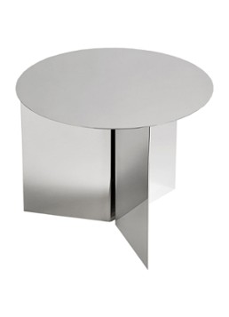 Hay Slit Table Round bijzettafel 45 cm Zilver - Deal