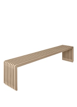 HKliving Slatted eetbank 160 x 35 cm Lichtbruin - Deal