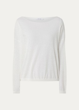 Knit-ted Dames Gill fijngebreide pullover in de kleur Gebroken wit, maat: xl