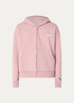 Aiche Heren Sweatvest met logo in de kleur Roze, maat: S