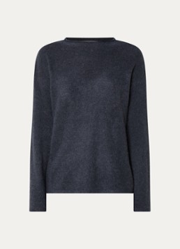 MSCH Copenhagen Dames MSCHViloh grofgebreide pullover in alpaca wolblend in de kleur Blauw, maat: S/M