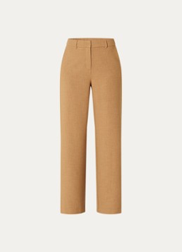 MSCH Copenhagen Dames MSCHMacy Michelle high waist straight fit pantalon met steekzakken in de kleur Camel, maat: XL
