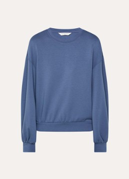 MSCH Copenhagen Dames MSCHBrionna sweater met ballonmouwen in de kleur Blauw, maat: M/L