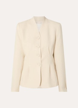 MSCH Copenhagen Dames MSCHEsteriane blazer met plooidetail in de kleur Beige, maat: L