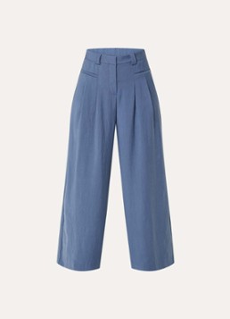 MSCH Copenhagen Dames MSCHFrode high waist wide fit pantalon met paspelzakken in de kleur Staalblauw, maat: XS