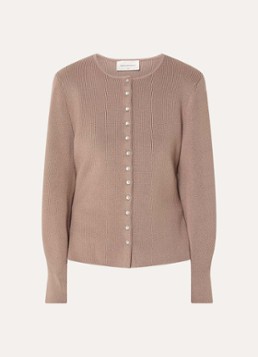 MSCH Copenhagen Dames MSCHShaine fijngebreid vest met ronde hals in de kleur Zand, maat: S/M