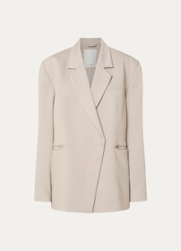 MSCH Copenhagen Dames MSCHMarceli oversized blazer met schoudervulling in de kleur Taupe, maat: M/L