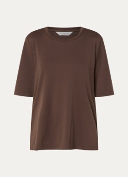 MSCH Copenhagen Dames MSCHRelish T-shirt met ronde hals in de kleur Bruin, maat: XS/S