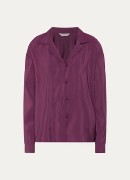 MSCH Copenhagen Dames MSCHMarike blouse van satijn in de kleur Paars, maat: L/XL