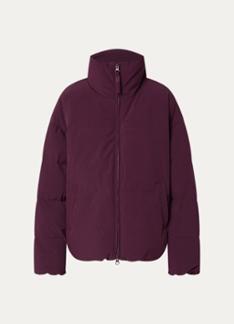MSCH Copenhagen Dames MSCHRefron puffer jack met steekzakken in de kleur Bordeauxrood, maat: XS/S