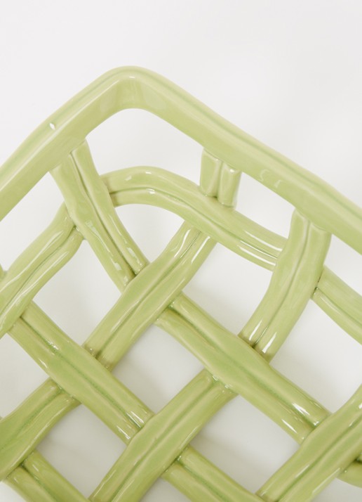 &Klevering Basket Picknick fruitmand 19 x 8,5 cm - detail 3 groen