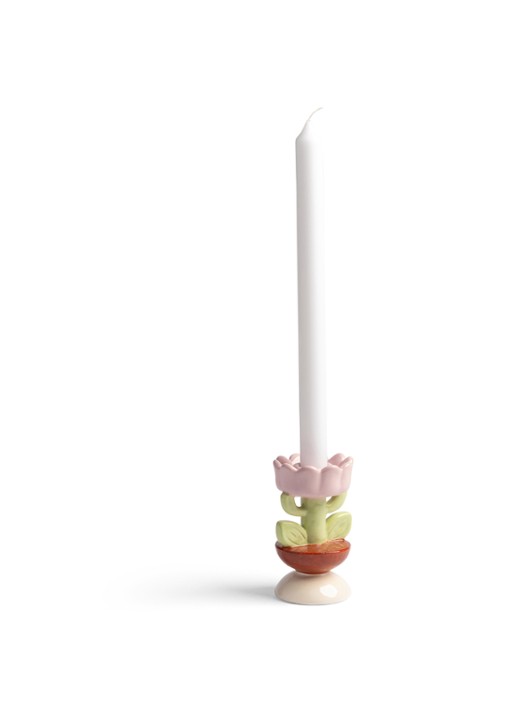 &Klevering Blume kandelaar 11 cm - voorkant 3 lichtgroen