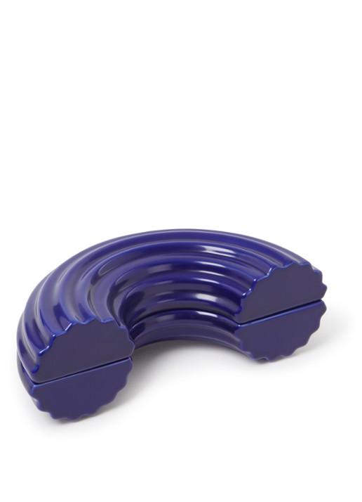 &Klevering Churros opbergpot 17 cm - voorkant donkerblauw