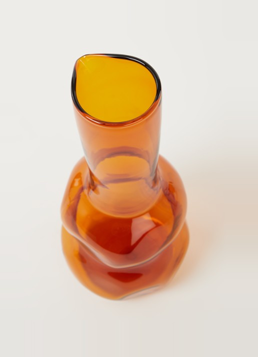 &Klevering Clay karaf 0,8 liter - detail 3 oranjebruin