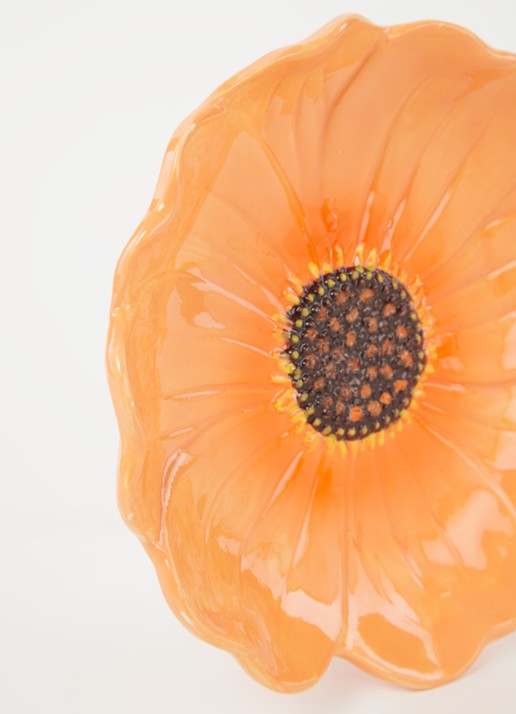 &Klevering Dahlia serveerschaal 18 cm  - detail oranje