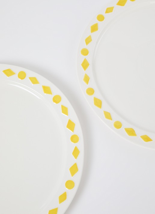 &Klevering Folk dinerbord 27,5 cm set van 2 - detail 3 gebroken wit
