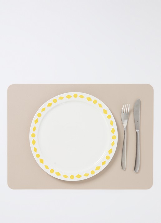 &Klevering Folk dinerbord 27,5 cm set van 2 - detail 4 gebroken wit