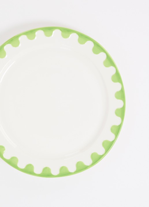 &Klevering Folk ontbijtbord 22,5 cm set van 4 - detail 3 wit