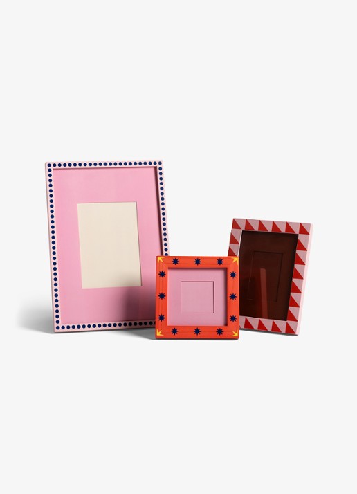 &Klevering Fotolijst met stippen 30 x 21 cm  - voorkant 3 roze