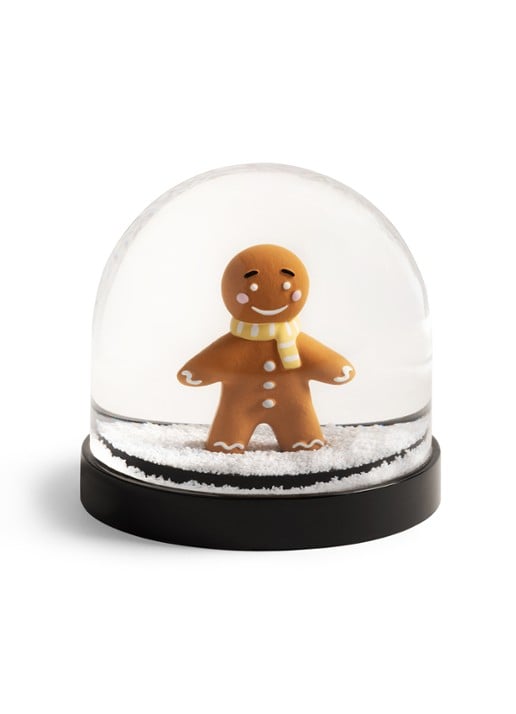 &Klevering Gingerbread sneeuwbol 8 cm