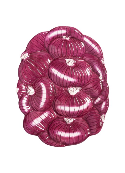 &klevering Legume Onion serveerschaal 23,5 x 18 cm - voorkant paars