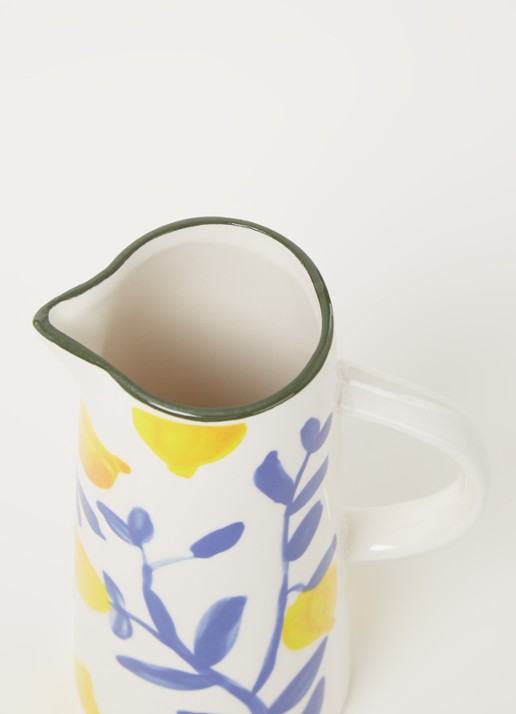 &Klevering Lemon Twig waterkaraf 75 cl  - detail wit