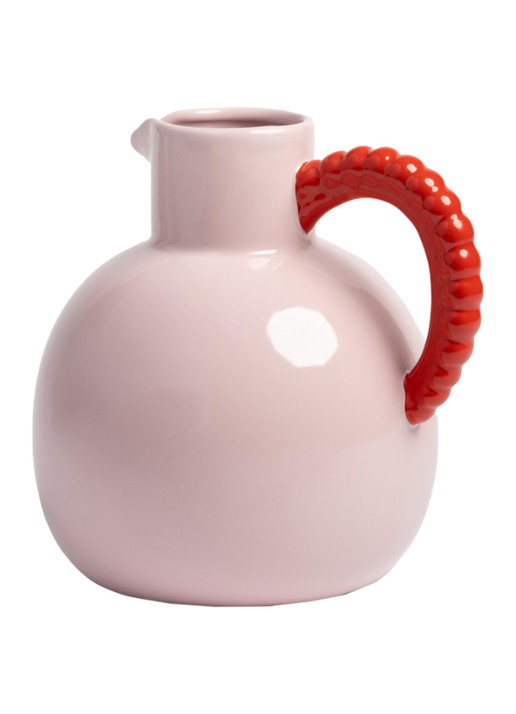 &klevering Perle karaf - voorkant roze