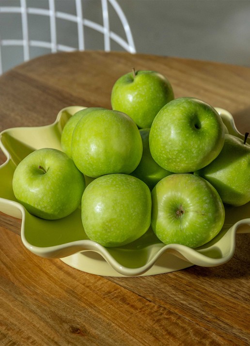 &Klevering Sun fruitschaal 33 cm - achterkant 3 lichtgeel