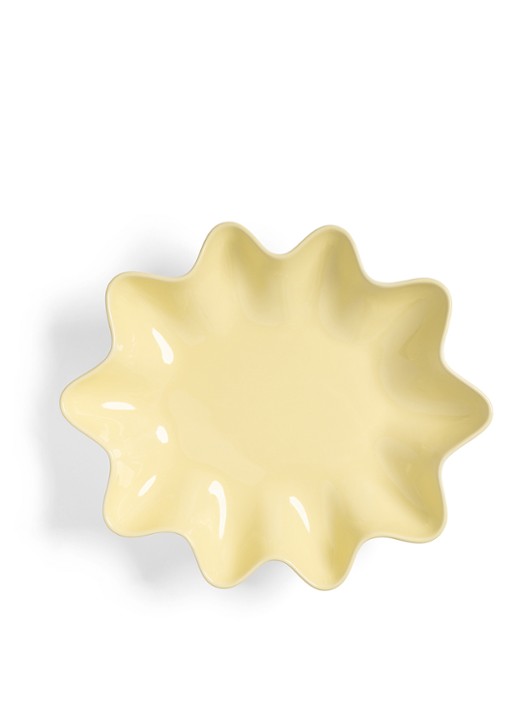 &Klevering Sun fruitschaal 33 cm - voorkant 2 lichtgeel