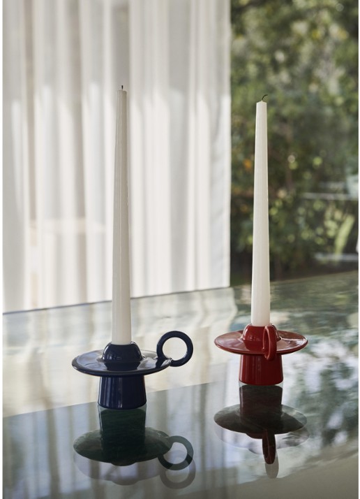 &tradition Momento JH39 kandelaar 14,5 cm - detail rood