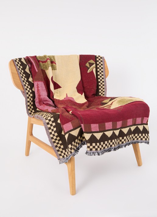 &Tradition Momento plaid 180 x 130 cm - voorkant 3 rood