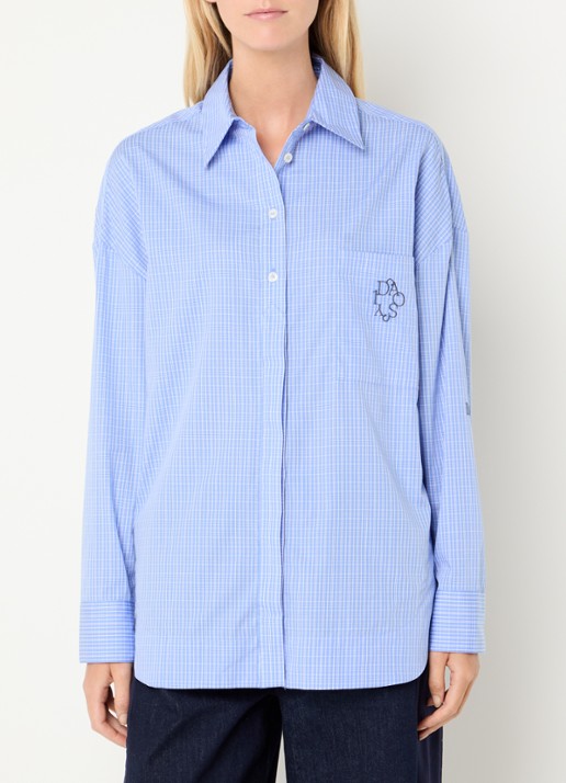 10DAYS Blouse met ruitdessin
