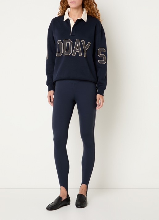 10DAYS High waist skinny fit trainingslegging met stretch - voorkant 2 donkerblauw