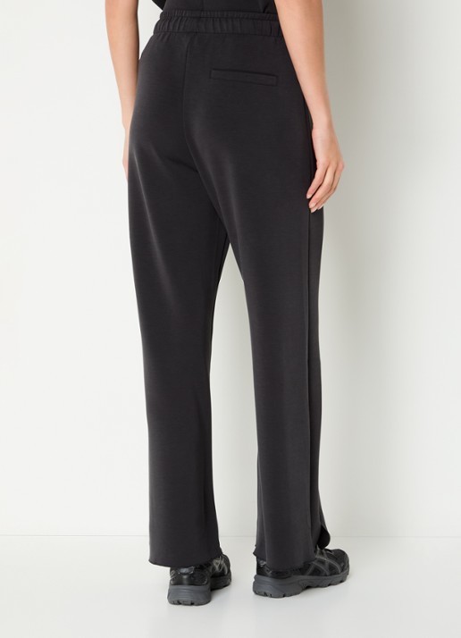 10DAYS High waist straight fit broek met steekzakken - achterkant 4 zwart