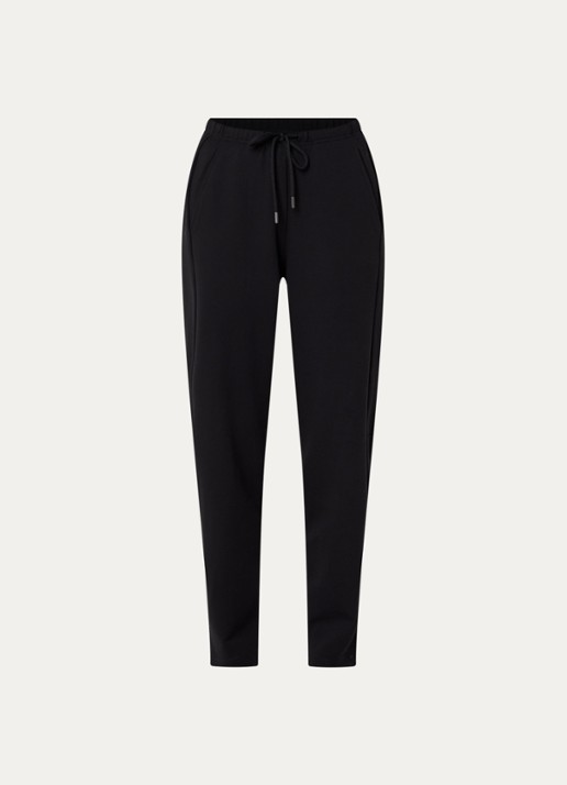 10DAYS High waist straight fit broek met steekzakken - voorkant 2 zwart