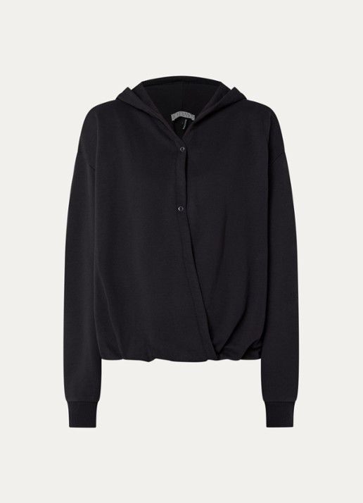 10DAYS Hoodie met capuchon - voorkant zwart