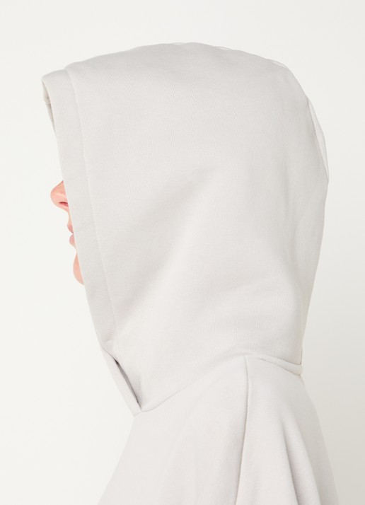 10DAYS Hoodie met logo - detail 5 lichtgrijs