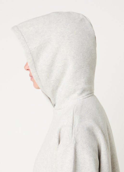 10DAYS Hoodie met logoborduring - detail 2 grijsmele