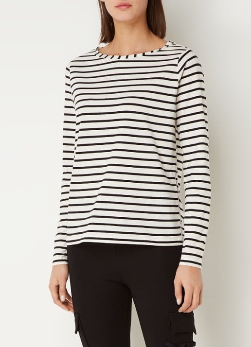 10DAYS Longsleeve van  katoen met streepprint