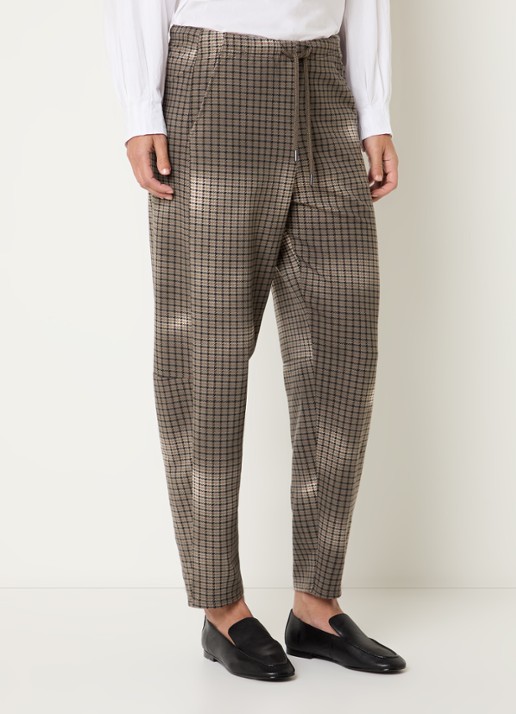 10DAYS Mid waist loose fit broek met print