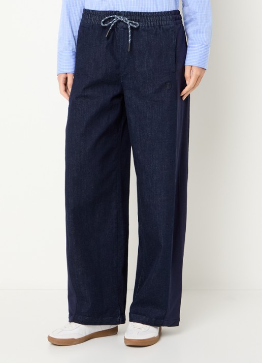 10DAYS Mid waist straight fit jeans met donkere wassing