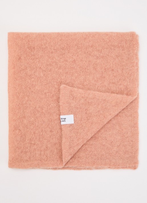 10DAYS Sjaal in alpaca wolblend met 50 x 50 cm